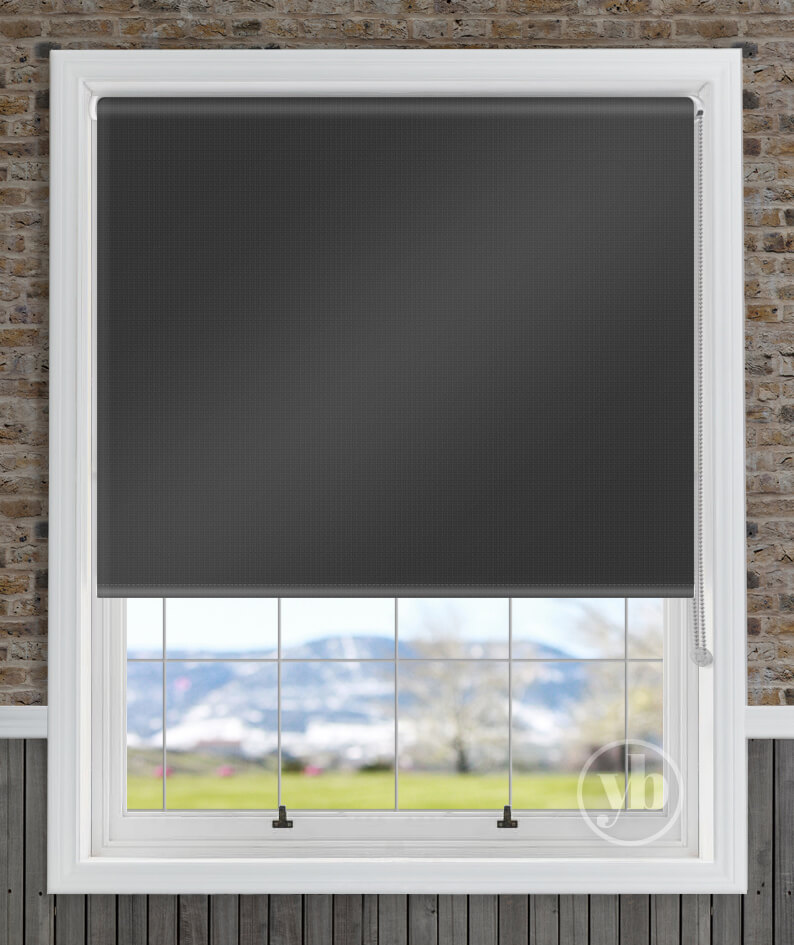 Atlantex Black Roller Blind | Your Blinds Direct