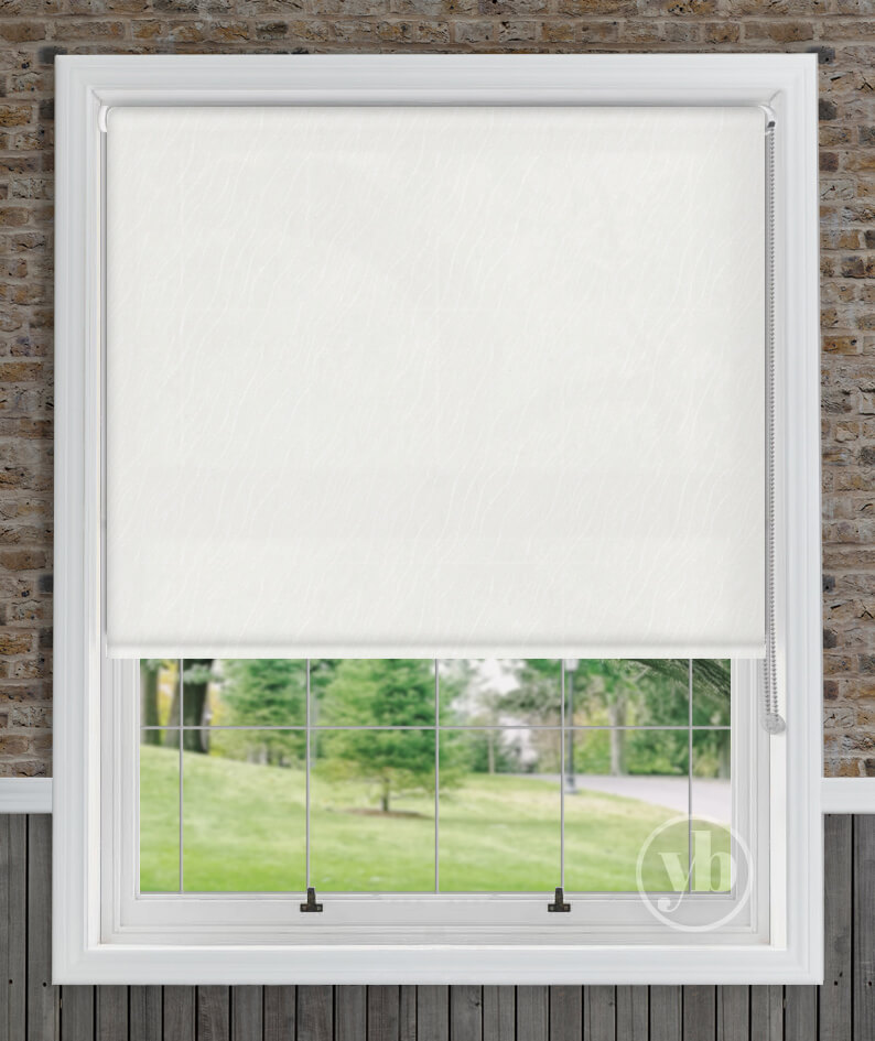 Caspian Optic White Roller Blind | Your Blinds Direct