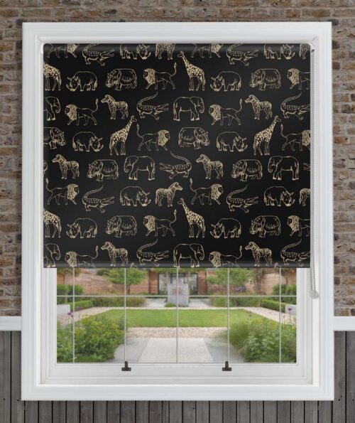 Night Safari Gold Roller Blind